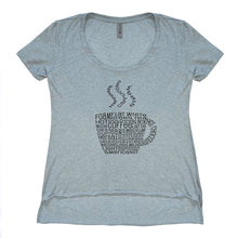 Load image into Gallery viewer, Coffee Mug High-Low Scoop Neck Tee