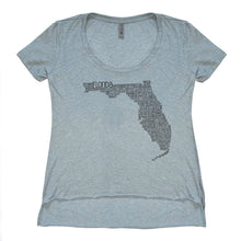 Load image into Gallery viewer, Florida High-Low Scoop Neck Tee
