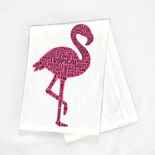Load image into Gallery viewer, Flamingo Tea Towel