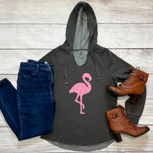 Load image into Gallery viewer, Flamingo Fleece Hoodie