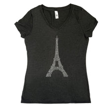 Load image into Gallery viewer, Paris Eiffel Tower V-Neck Tee
