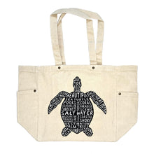 Load image into Gallery viewer, Sea Turtle Canvas Tote Bag