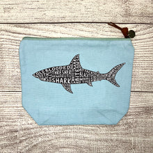 Load image into Gallery viewer, Shark Zipper Pouch