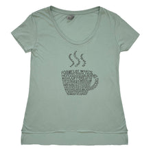 Load image into Gallery viewer, Coffee Mug High-Low Scoop Neck Tee