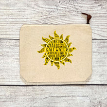 Load image into Gallery viewer, Sun Zipper Pouch