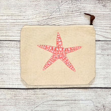Load image into Gallery viewer, Starfish Zipper Pouch