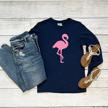 Load image into Gallery viewer, Flamingo Long Sleeve Tee