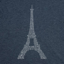 Load image into Gallery viewer, Paris Eiffel Tower Long Sleeve V Neck Tee
