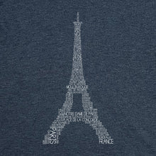 Load image into Gallery viewer, Paris Eiffel Tower Long Sleeve V Neck Tee