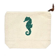 Load image into Gallery viewer, Seahorse Zipper Pouch