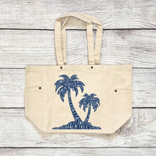 Load image into Gallery viewer, Palm Trees Canvas Tote Bag