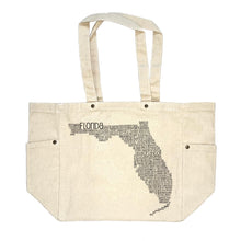 Load image into Gallery viewer, Florida Canvas Tote Bag