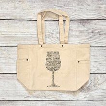 Load image into Gallery viewer, Wine Canvas Tote Bag