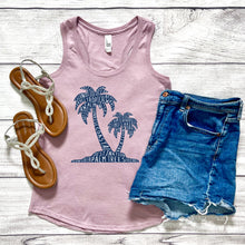 Load image into Gallery viewer, Palm Trees Racerback Tank Top