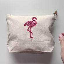 Load and play video in Gallery viewer, Flamingo Zipper Pouch