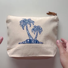 Load and play video in Gallery viewer, Palm Trees Zipper Pouch