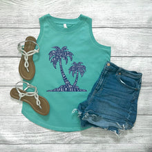 Load image into Gallery viewer, Palm Trees Relaxed Tank Top