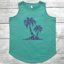 Load image into Gallery viewer, Palm Trees Relaxed Tank Top