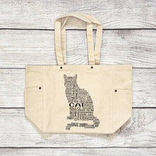 Load image into Gallery viewer, Cat Canvas Tote Bag
