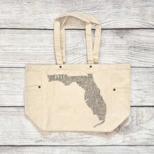 Load image into Gallery viewer, Florida Canvas Tote Bag