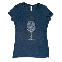 Load image into Gallery viewer, Wine V-Neck Tee
