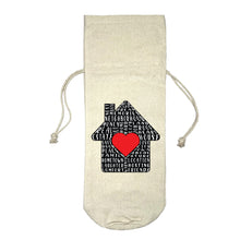 Load image into Gallery viewer, Home Wine Bottle Gift Bag - Drawstring