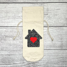 Load image into Gallery viewer, Home Wine Bottle Gift Bag - Drawstring