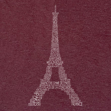 Load image into Gallery viewer, Paris Eiffel Tower V-Neck Tee