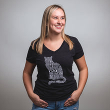 Load image into Gallery viewer, Cat V-Neck Tee