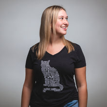 Load image into Gallery viewer, Cat V-Neck Tee