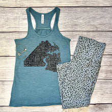 Load image into Gallery viewer, Jacksonville Local Flowy Racerback Tank Top