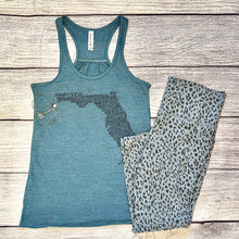Load image into Gallery viewer, Florida Flowy Racerback Tank Top