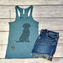 Load image into Gallery viewer, Dog Flowy Racerback Tank Top