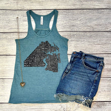 Load image into Gallery viewer, Jacksonville Local Flowy Racerback Tank Top