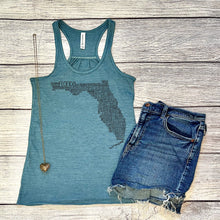 Load image into Gallery viewer, Florida Flowy Racerback Tank Top