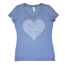 Load image into Gallery viewer, Mom Heart V-Neck Tee