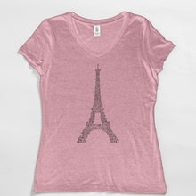 Load image into Gallery viewer, Paris Eiffel Tower V-Neck Tee
