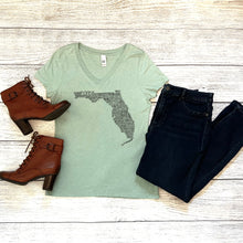 Load image into Gallery viewer, Florida V-Neck Tee