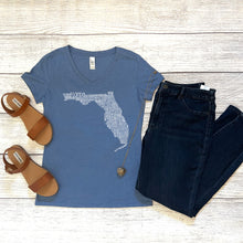 Load image into Gallery viewer, Florida V-Neck Tee