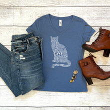Load image into Gallery viewer, Cat V-Neck Tee