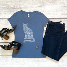 Load image into Gallery viewer, Cat V-Neck Tee