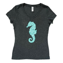 Load image into Gallery viewer, Seahorse V-Neck Tee