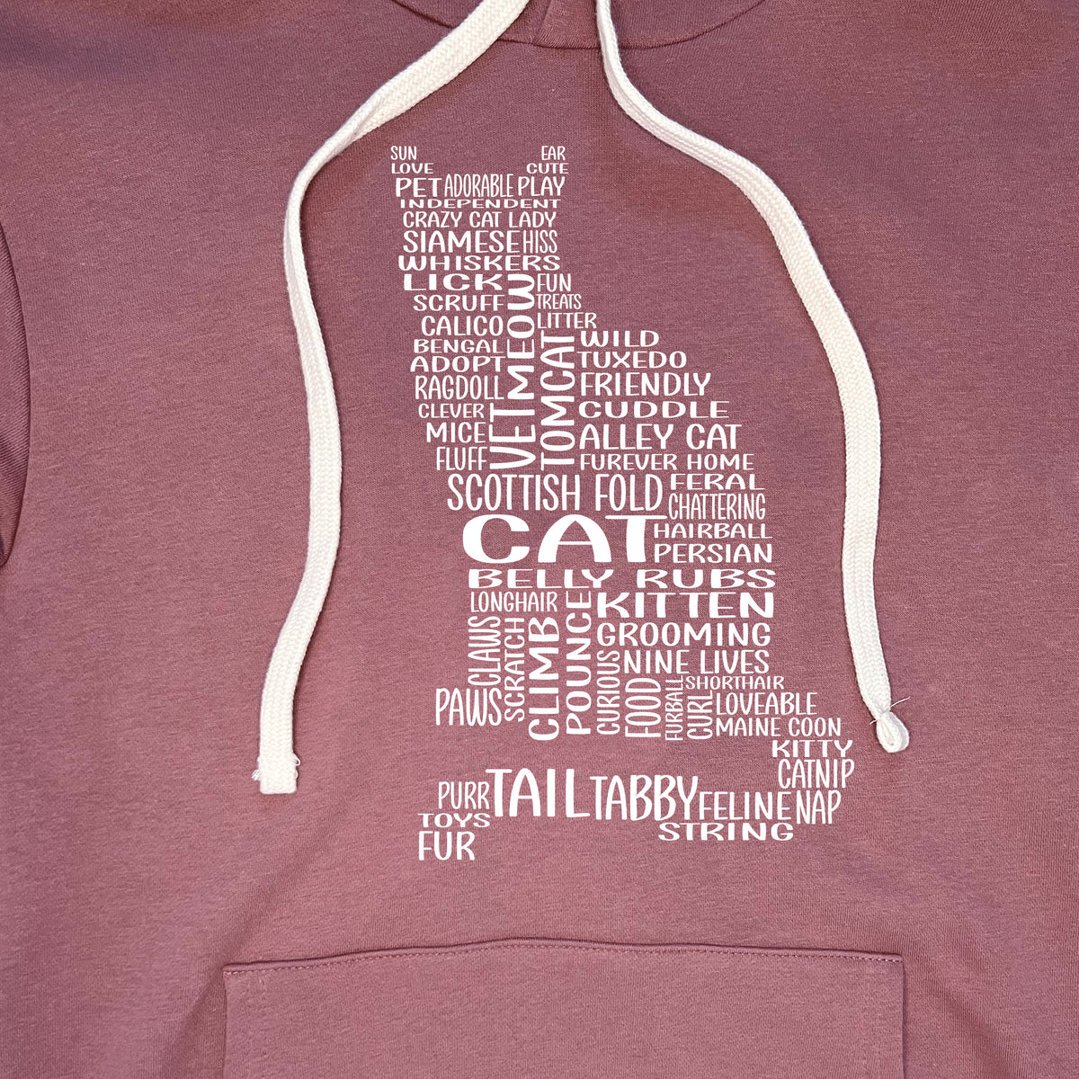 Cat Fleece Hoodie – Abbie Leigh Designs