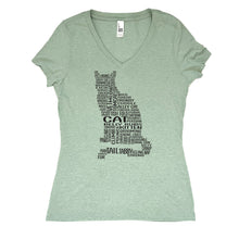 Load image into Gallery viewer, Cat V-Neck Tee