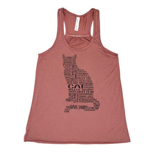 Load image into Gallery viewer, Cat Flowy Racerback Tank Top