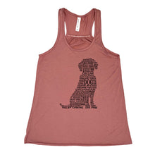 Load image into Gallery viewer, Dog Flowy Racerback Tank Top