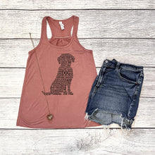 Load image into Gallery viewer, Dog Flowy Racerback Tank Top
