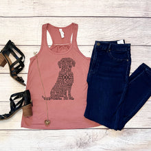 Load image into Gallery viewer, Dog Flowy Racerback Tank Top