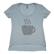 Load image into Gallery viewer, Coffee Mug High-Low Scoop Neck Tee
