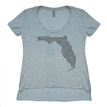 Load image into Gallery viewer, Florida High-Low Scoop Neck Tee
